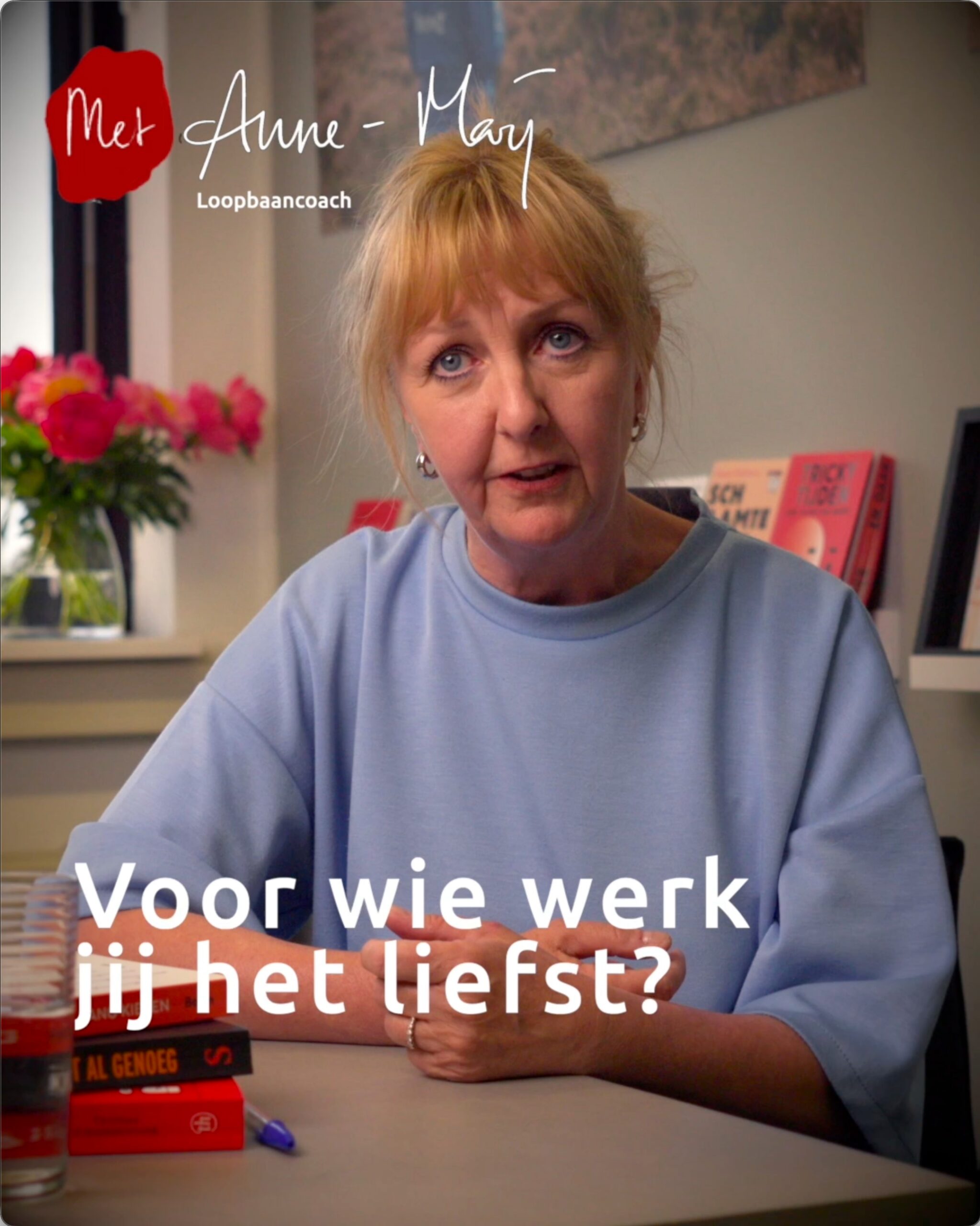 Short-form video van een loopbaancoach voor sociale media